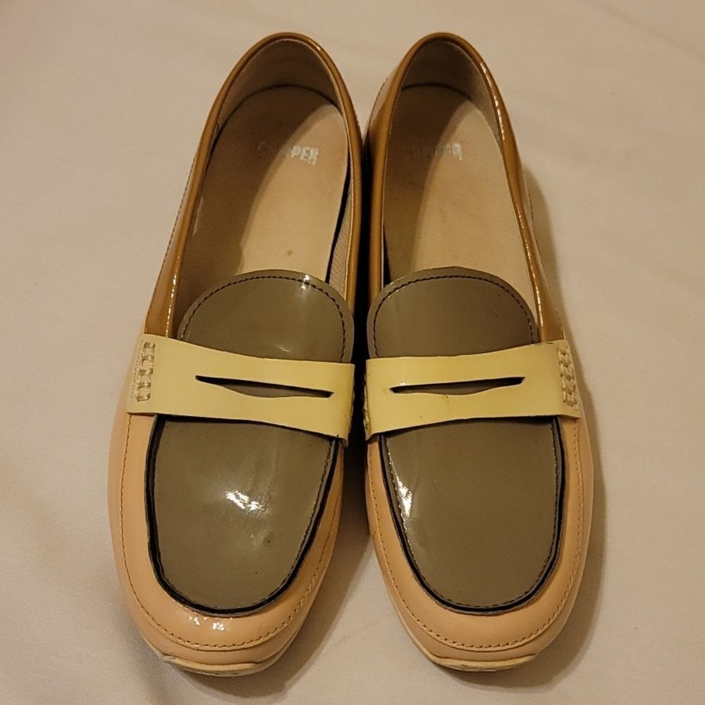 Camper pattent leather‎ oxford shoes size 37